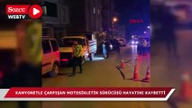 Kamyonetle çarpışan motosikletli öldü