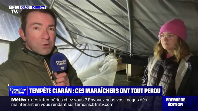 On a perdu tout notre outil de travail : ces maraîchers ont tout perdu à cause de la tempête Ciarán
