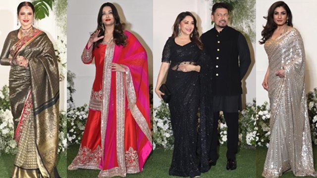 Manish Malhotra Diwali Party 2023: Rekha, Aishwarya, Madhuri, Raveena किसका Look Best Full Video
