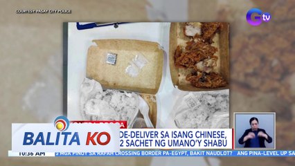 Pagkain na i-de-deliver sa isang Chinese, nakitaan ng 2 sachet ng umano'y shabu | BK
