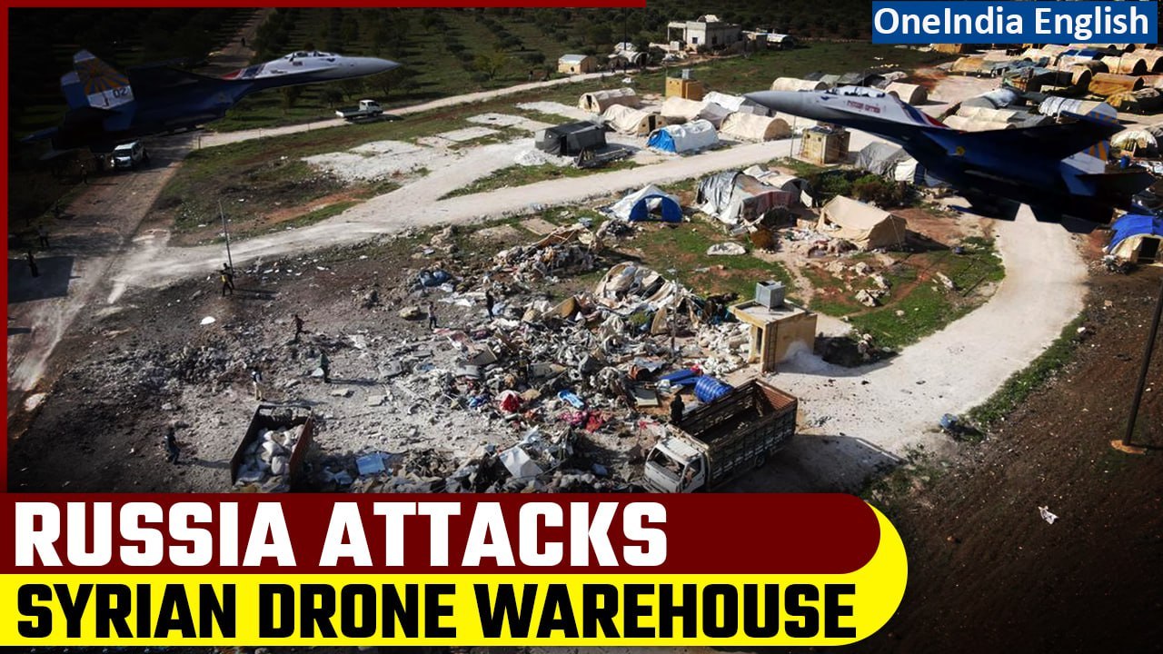 Russian Forces Target Drone Warehouse in Syria's Idlib Amid Escalating Gaza Conflict | Oneindia News