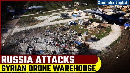 Russian Forces Target Drone Warehouse in Syria's Idlib Amid Escalating Gaza Conflict | Oneindia News