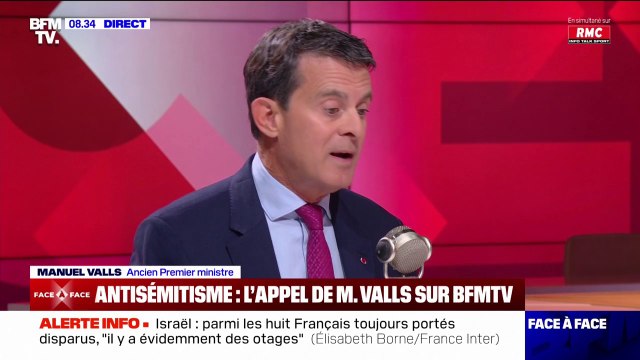 Manuel Valls, ancien Premier ministre, estime que la République est la seule réponse possible face à l'explosion de l'antisémitisme