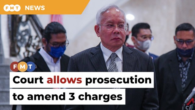 Prosecution allowed to amend 3 charges in Najib’s 1MDB case
