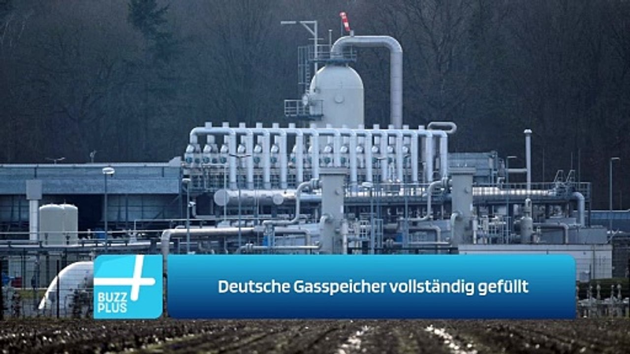 Deutsche Gasspeicher vollständig gefüllt