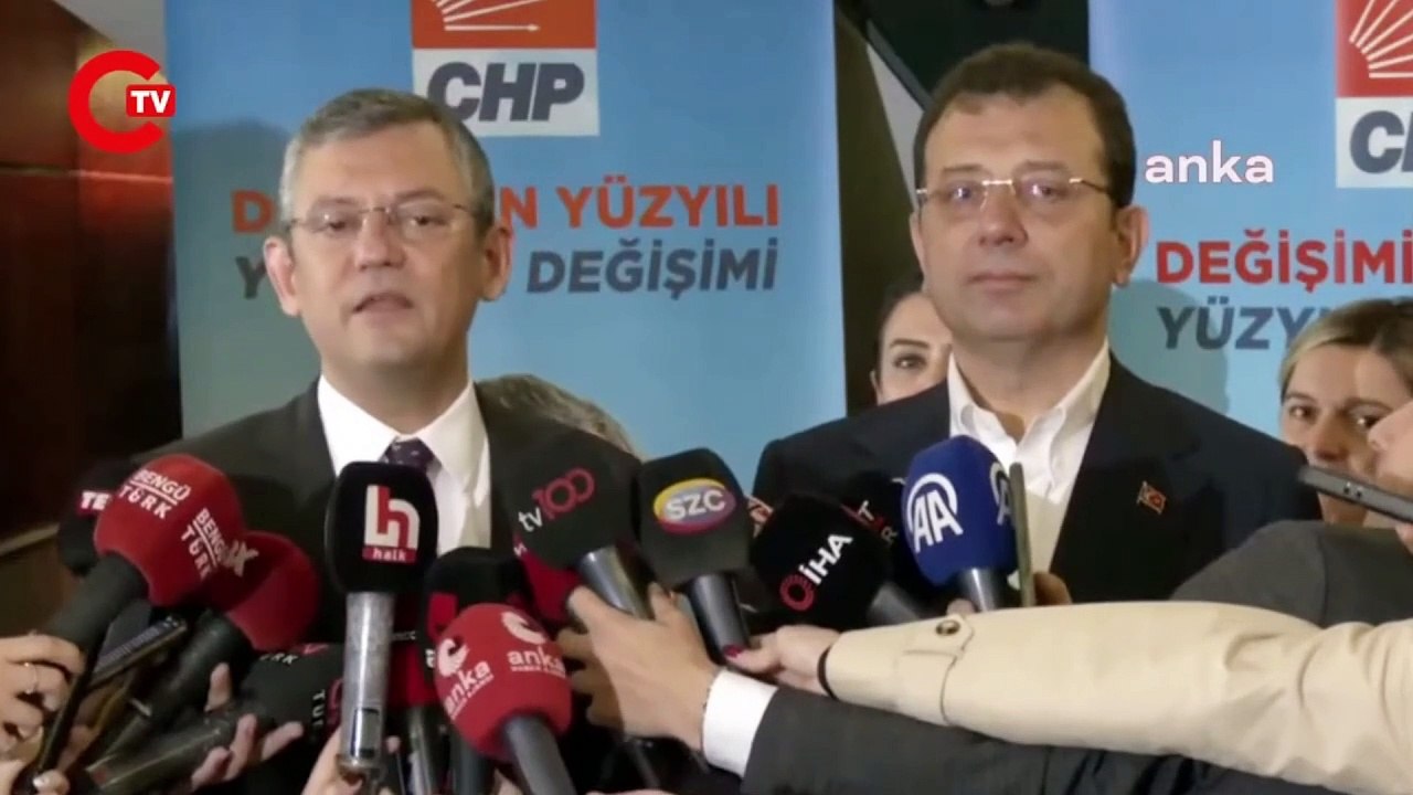 CHP Genel Başkanı Özgür Özel ve İBB Başkanı Ekrem İmamoğlu'ndan ortak açıklama