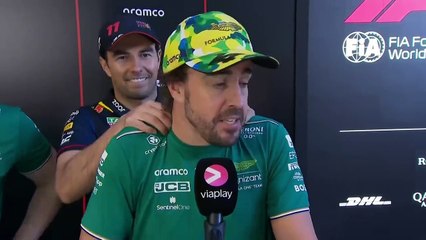 Así reconoce Checo Pérez la grandeza de Alonso después del descomunal adelantamiento