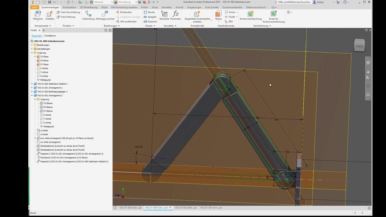 02 Aufbau eines einfachen Skelettmodells | Top-Down Skelettmodellierung