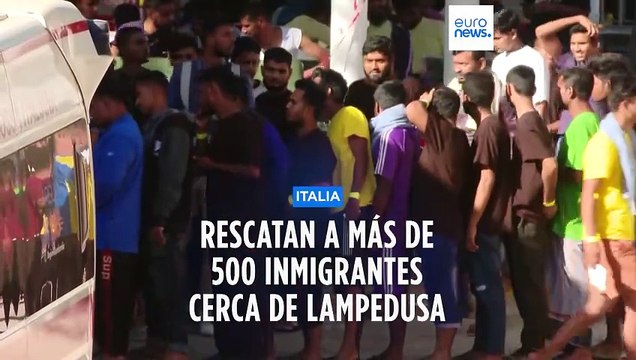 Llegan a Lampedusa unos 531 inmigrantes tras ser rescatados por la guardia costera italiana