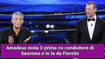 Amadeus svela il primo co-conduttore di Sanremo e lo fa da Fiorello