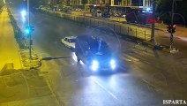 Isparta'da KGYS kameralarına yansıyan trafik kazaları