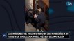 Las imágenes del violento robo de dos magrebíes a un turista de Barcelona por el método del Mataleón