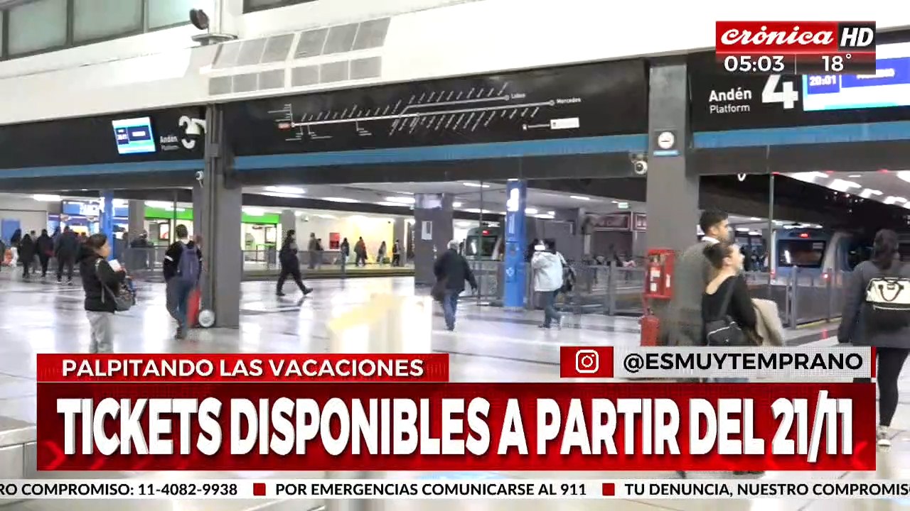 Verano 2024: Trenes Argentinos anunció la venta de pasajes de larga distancia