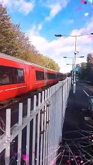Class 387 Gatwick express from London Victoria to Gatwick Airport 2023 passes through Purley oaks station