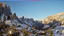 Aurora boreale, lo spettacolo di luci e colori sulle Dolomiti