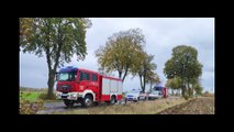 Wypadek ciężarówki w Wójcinie na DK74