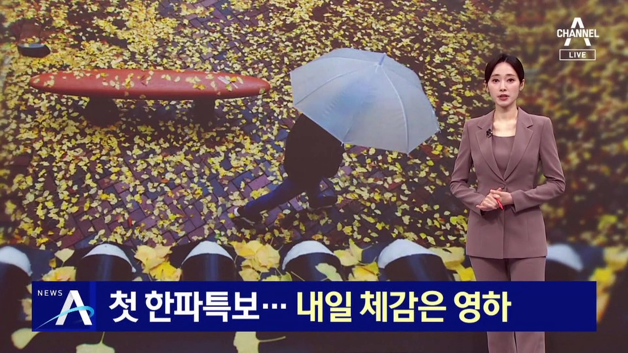 올가을 첫 한파특보…내일 아침 체감온도 영하