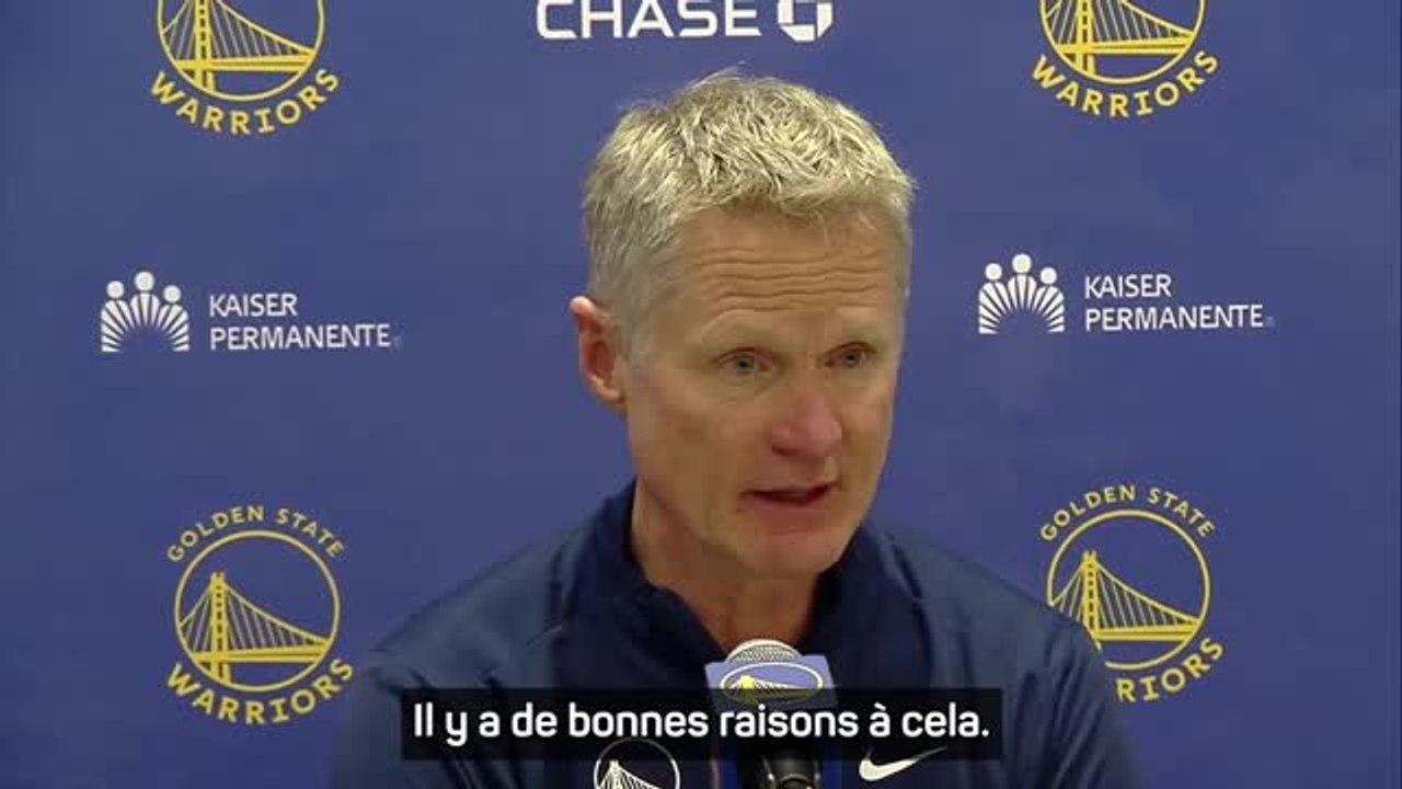Warriors - Kerr après la défaite : "Ce n'était pas notre soirée"