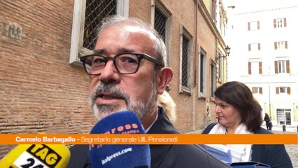 Manovra, Barbagallo "Inaccettabile fare pagare i costi ai pensionati"