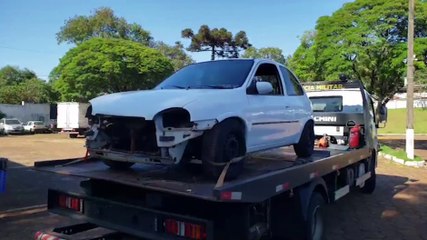 Corsa que foi furtado na madrugada é recuperado pela Polícia Militar