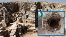Antik kent yakınında 'çadır kamuflajlı' kaçak kazı