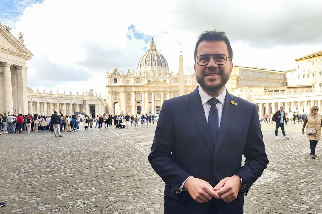 Pere Aragonès no confirma si ha hablado con el Papa Francisco sobre la amnistía: "No voy a entrar en detalles"