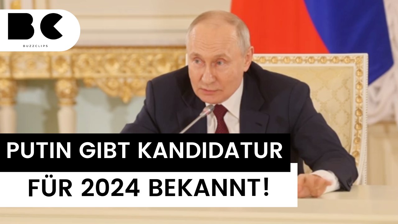 Wladimir Putin tritt 2024 erneut zur Präsidentenwahl an!