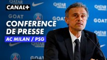 Conférence de presse de Luis Enrique et Milan Škriniar avant AC Milan / PSG