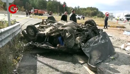 Kastamonu’da feci kaza 1 ölü, 3’ü ağır 4 yaralı