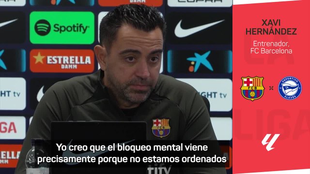 XAVI, rueda de prensa PREVIA al BARCELONA - ALAVÉS