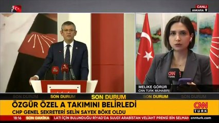 Özgür Özel'in a takımı belli oldu