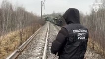 شاهد: خروج قطار عن مساره في روسيا دون معرفة الأسباب