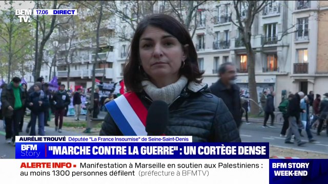Marche contre l'antisémitisme: Nous refusons de manifester avec Zemmour, Bardella et Le Pen [...] car ce sont eux les premiers qui diffusent ces idées-là , affirme Aurélie Trouvé