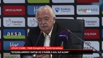 Fatih Karagümrük Teknik Sorumlusu Atılay Canel: 3 puanı 3 gol ile aldık