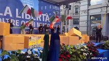 A Milano la manifestazione di Fdi a 34 anni dalla caduta del Muro di Berlino