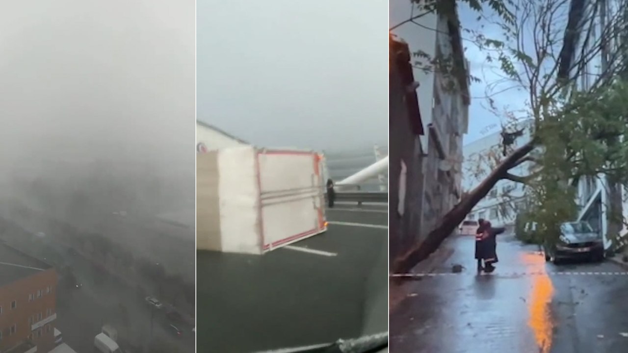 İstanbul'da sağanak ve şiddetli rüzgar hayatı olumsuz etkiliyor