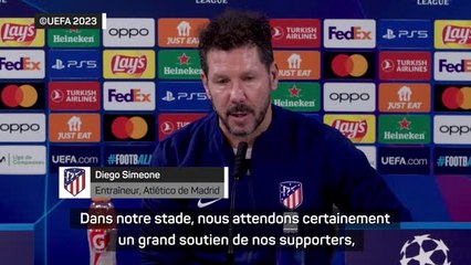 Gr. E - Simeone : "Nous attendons un grand soutien de nos supporters"