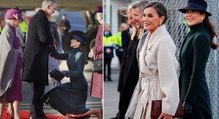 Los Reyes son recibidos en Dinamarca por la Reina Margarita y el Principe Frederik