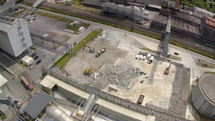 Timelapse de la construction de la deuxième chaudière biomasse de BioWanze