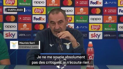 Lazio - Sarri dément les rumeurs sur son départ en fin de saison