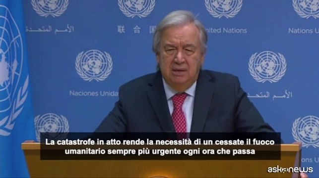 Medio Oriente, Guterres: Cessate-il-fuoco sempre pi? urgente di ora in ora