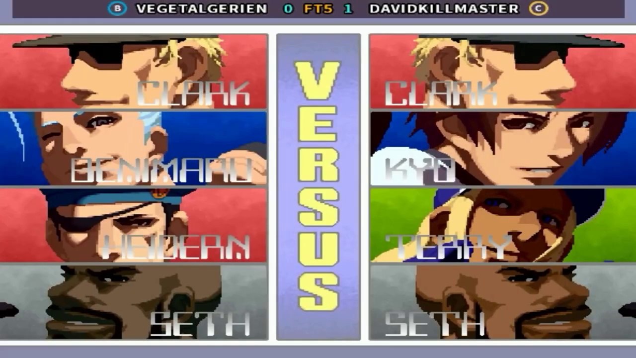VEGETALGERIEN vs DAVIDKILLMASTER FT5 - KOF 2001
