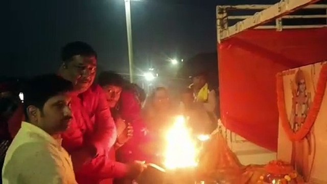 श्रीराम जन्मभूमि अयोध्या से आये अक्षत कलश का सूर्यकुण्ड धाम में हुआ भव्य पूजन महाआरती