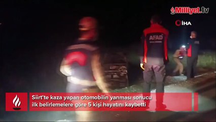 Siirt'te feci kaza! 5 kişi hayatını kaybetti