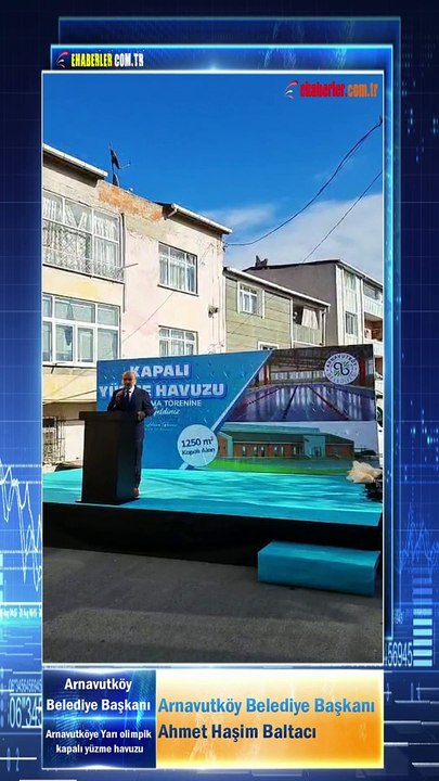 Arnavutköy Merkez Mahallesi Yarı olimpik kapalı yüzme havuzu temel atma töreni başladı