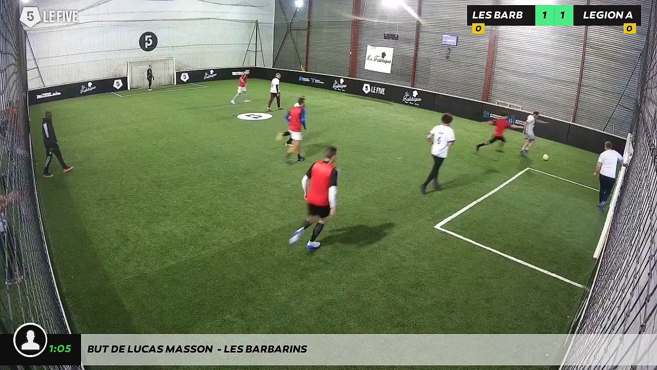 But de Lucas MASSON  - LES BARBARINS