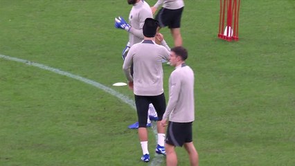 PSG training ahead of AC Milan clash