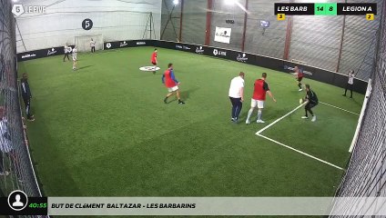 But de Clément  Baltazar - LES BARBARINS