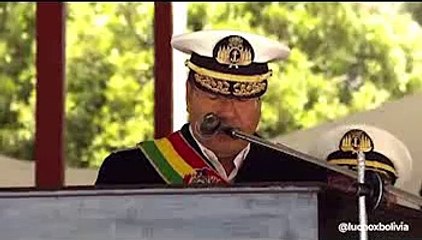 Arce Catacora le pide a la Armada luchar contra la explotación ilegal del oro