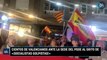 Cientos de valencianos ante la sede del PSOE al grito de «¡socialistas golpistas!»